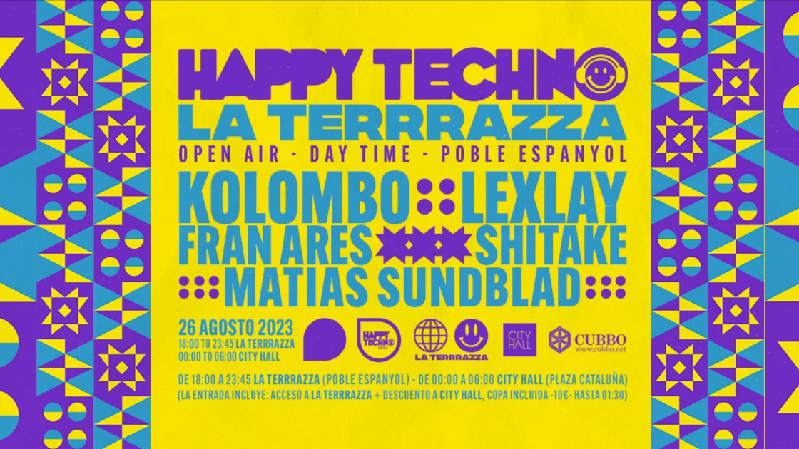 ***SOLD OUT*** HappyTechno Open Air / Daytime Air with Kolombo at La Terrrazza image