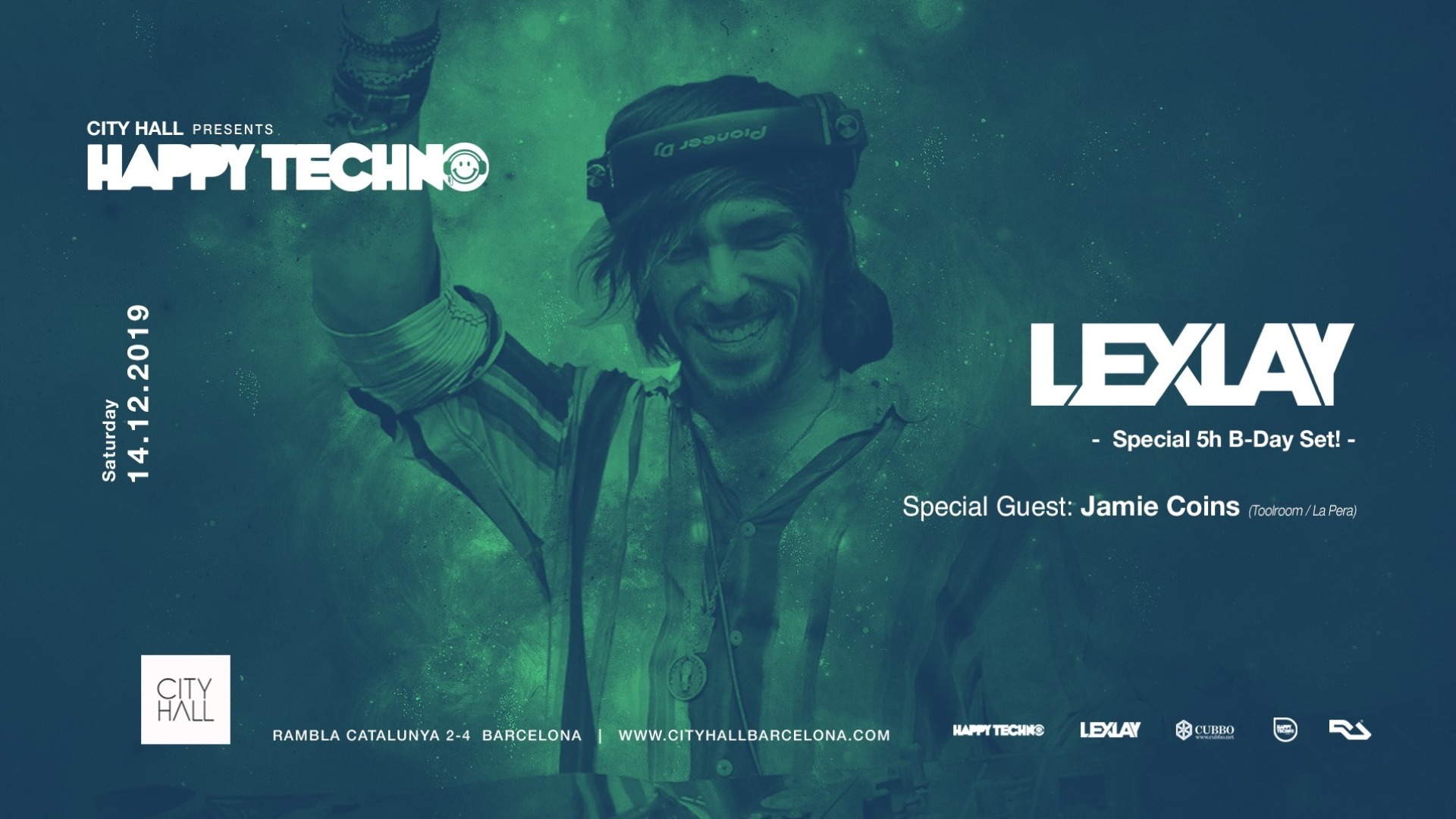 HappyTechno pres. Lexlay - B-Day 5h SET at City Hall