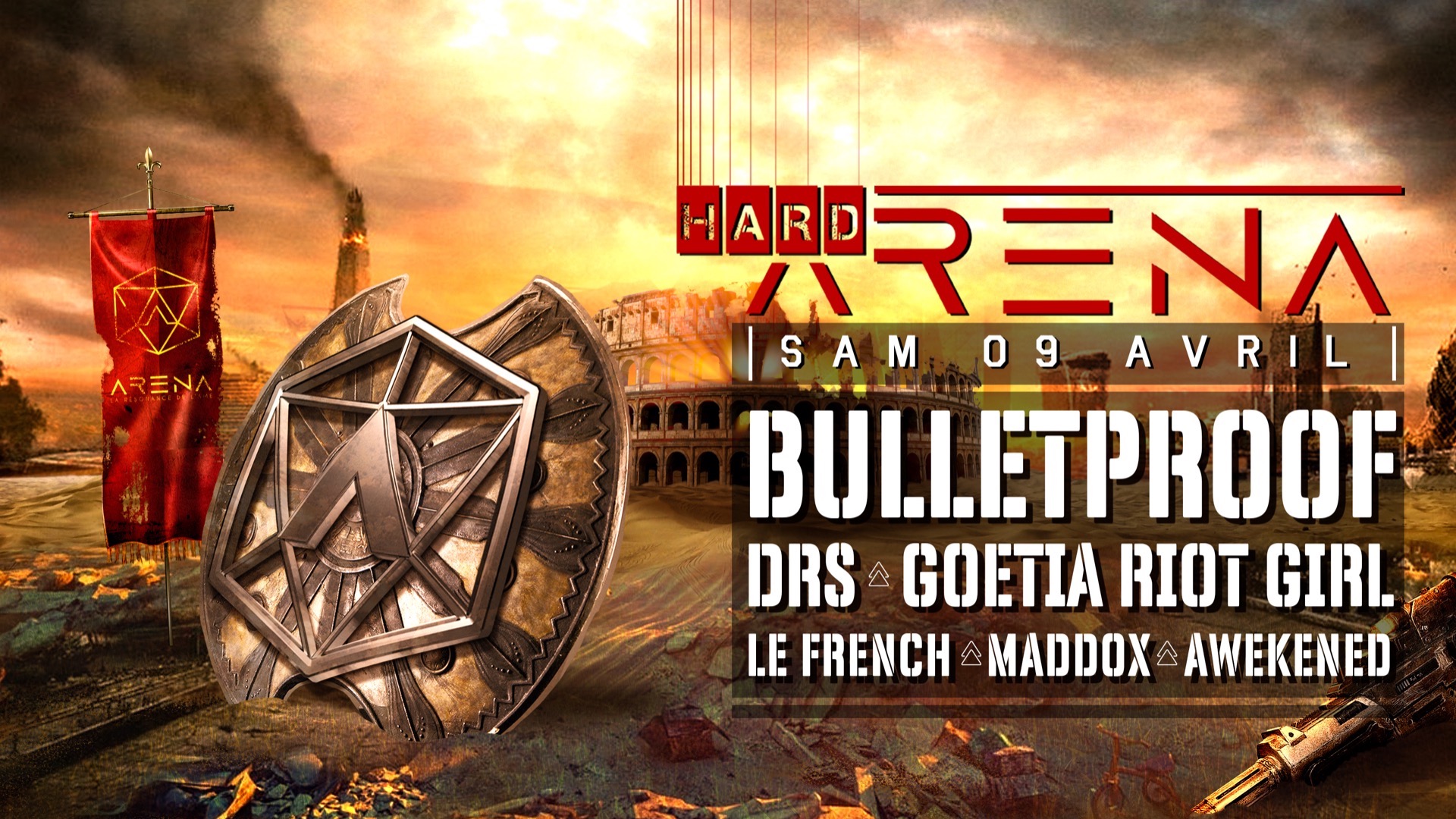 HARDARENA w/ DRS, RE-STYLE, GOETIA RIOT GIRL, Le French & Maddox image