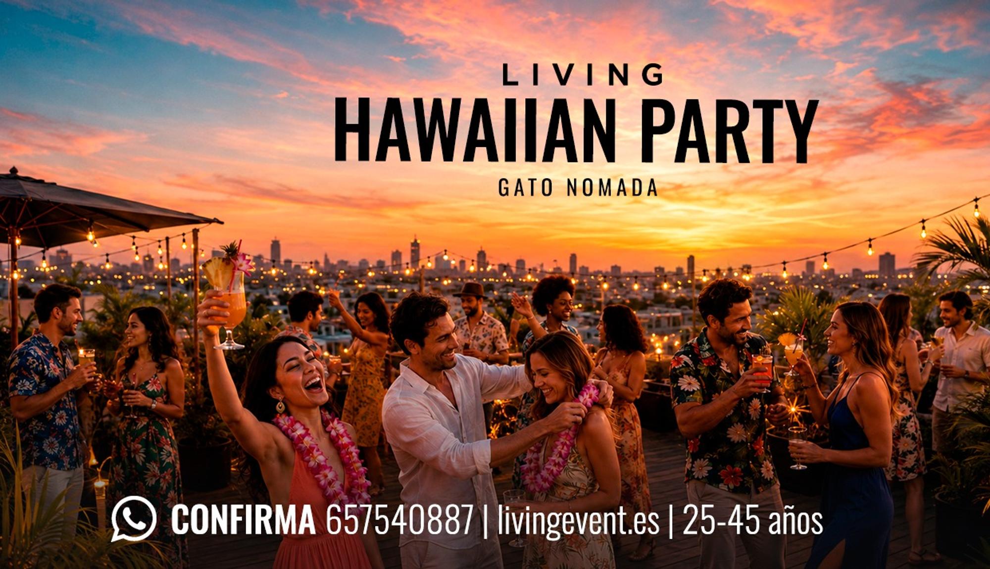 HAWAIIAN PARTY EN GATO NOMADA SKY BAR