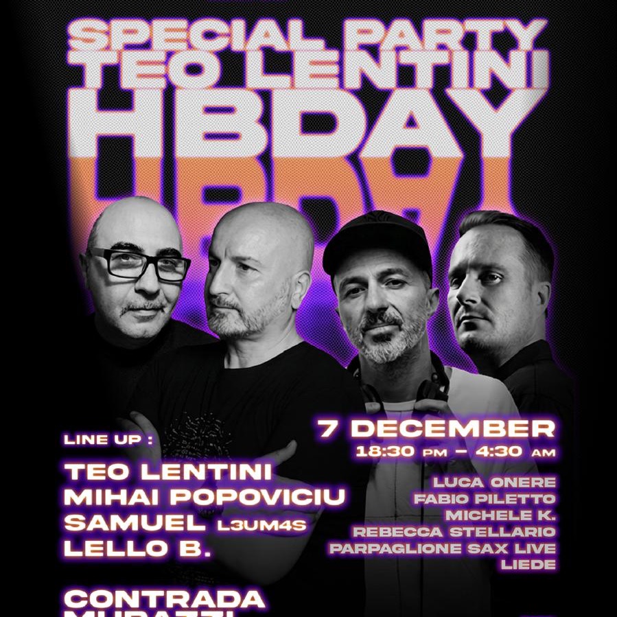 HBDAY TEO LENTINI SPECIAL PARTY dj's guest rotation  image