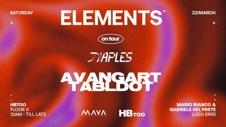 Cover for event: HBTOO & ELEMENTS present AVANGART TABLDOT