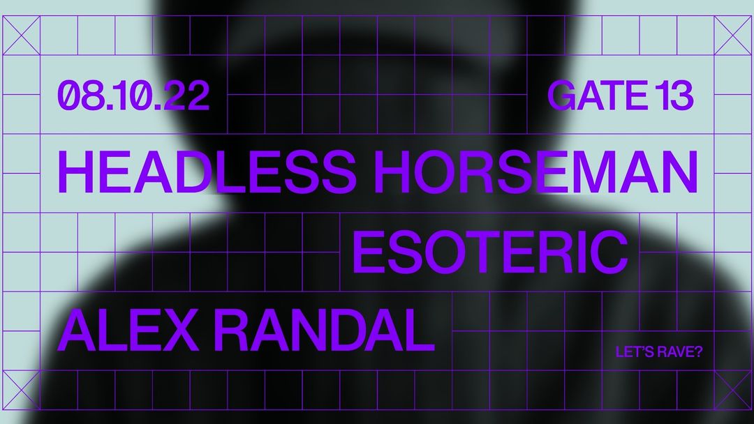 Cartel del evento Headless Horseman x Gate13