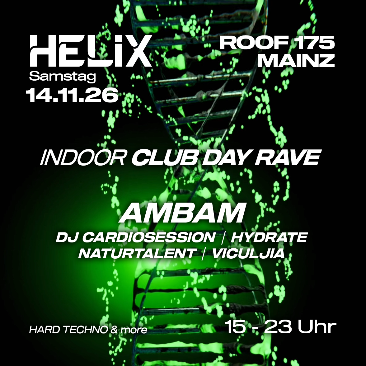 HELIX x Roof 175 Mainz - Indoor Club Day Rave image