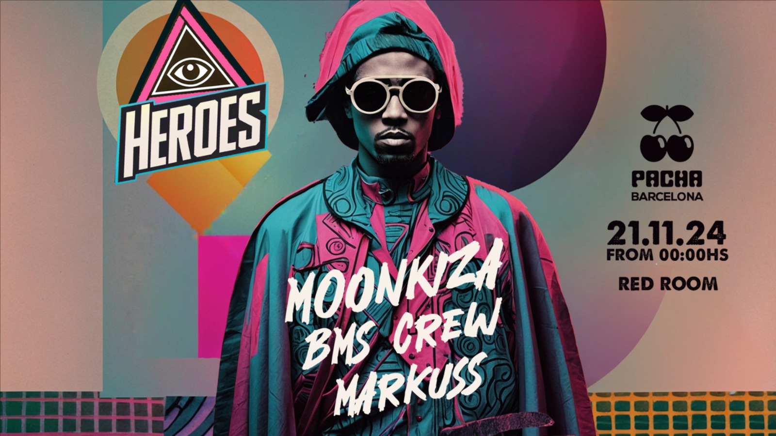 HEROES ( Summer Heroes winter edition) with MOONKIZA, BMS CREW, Markuss at PACHA Red Room image