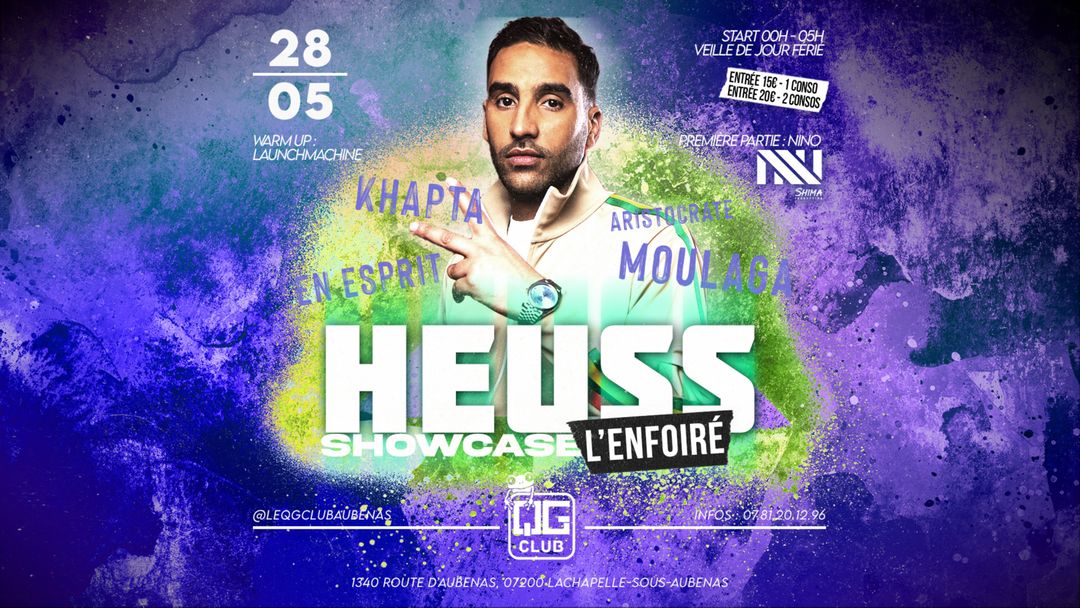 HEUSS L'ENFOIRÉ EN SHOWCASE-Eventplakat