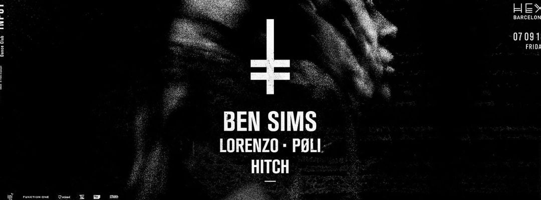 HEX pres: Ben Sims-Eventplakat