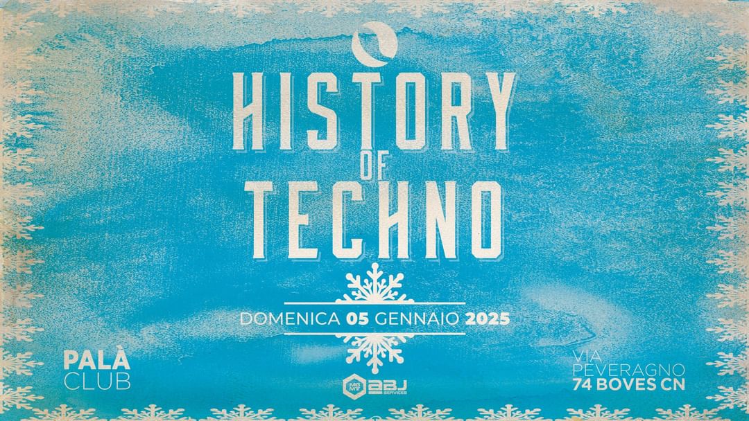 HISTORY OF TECHNO -Eventplakat