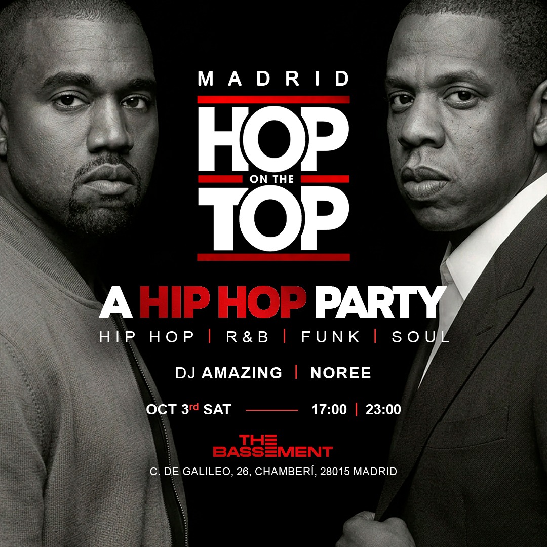 Hop on The Top - MADRID (Hip Hop / R&B / Funk / Soul) at The Bassement Club image