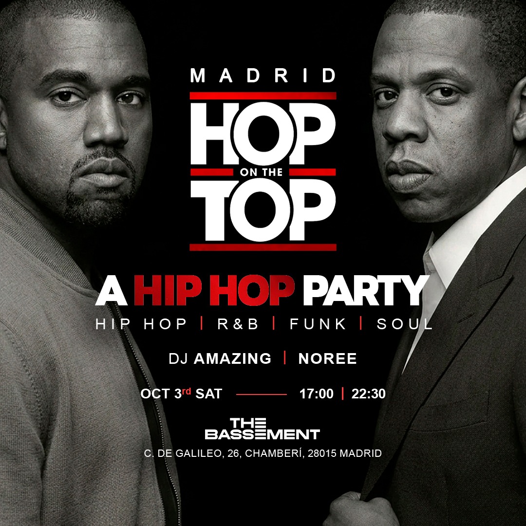 Hop on The Top - MADRID (Hip Hop / R&B / Funk / Soul) at The Bassement Club image