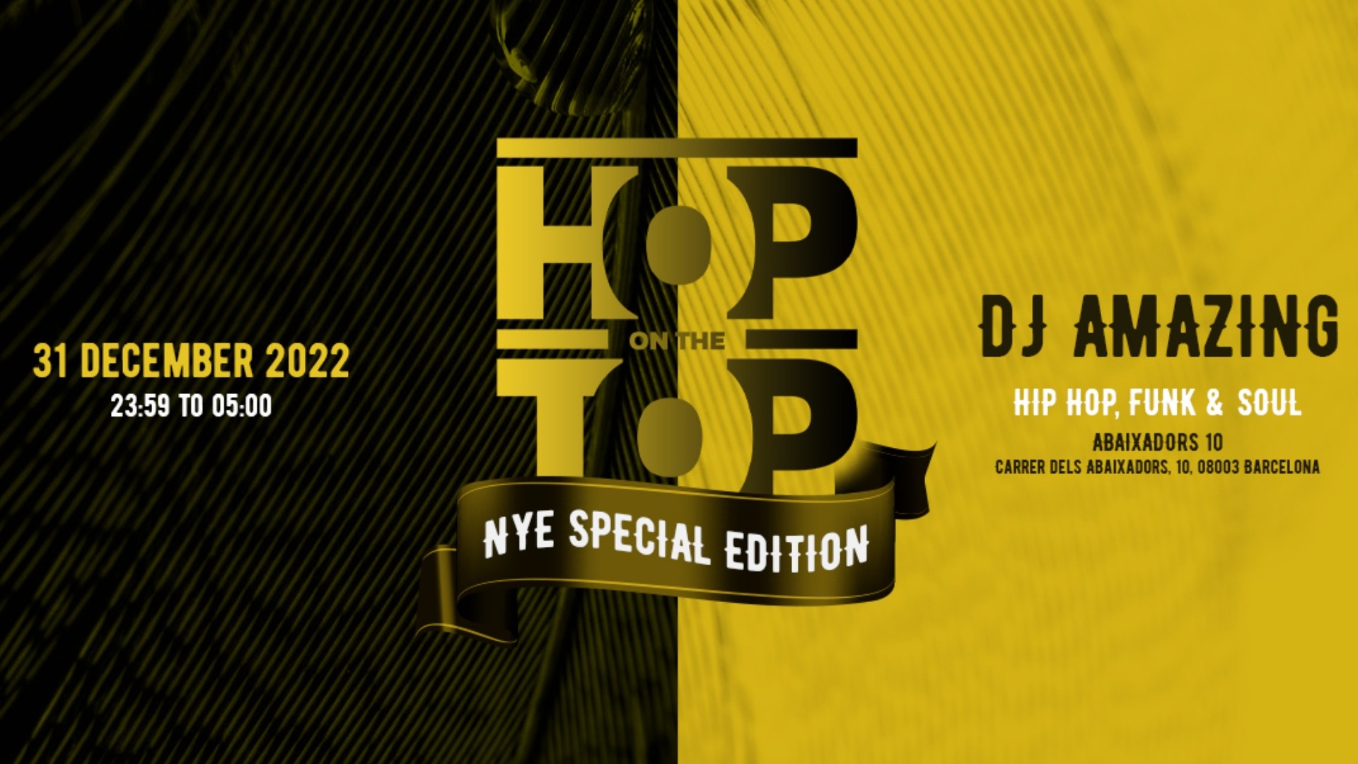  Hop on The Top NYE - Hip Hop, Soul & Funk image