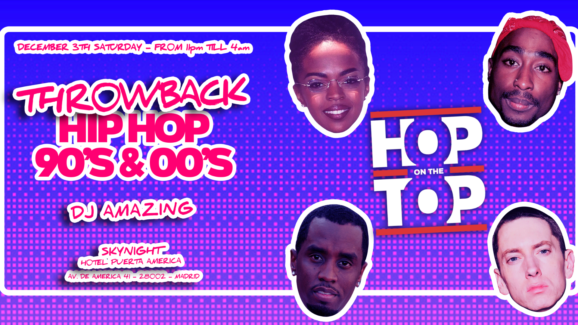 Hop on The Top pres: Throwback 90-00 Hip Hop Rooftop Party image