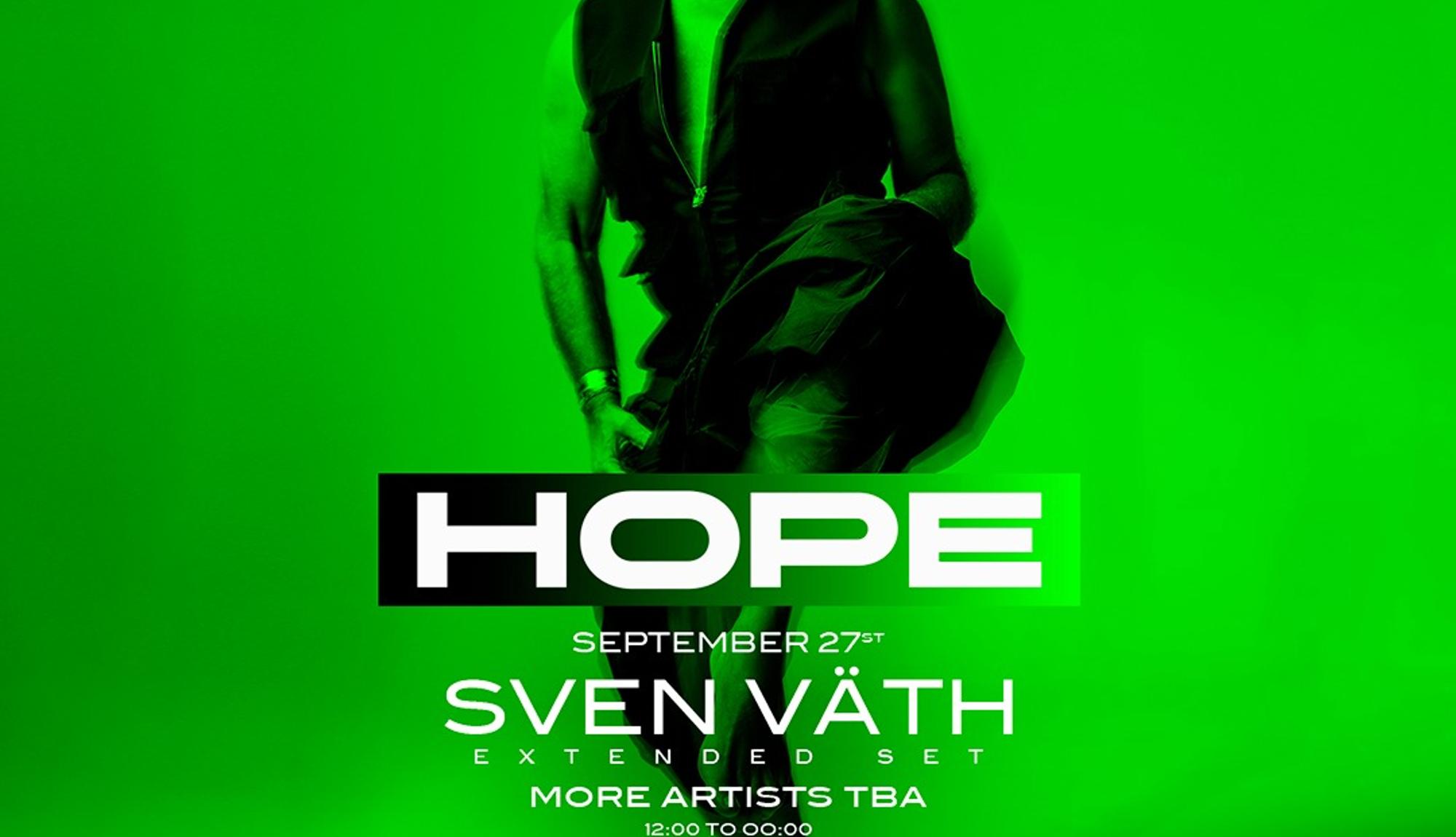 HOPE pres: Beach Party with Sven Väth