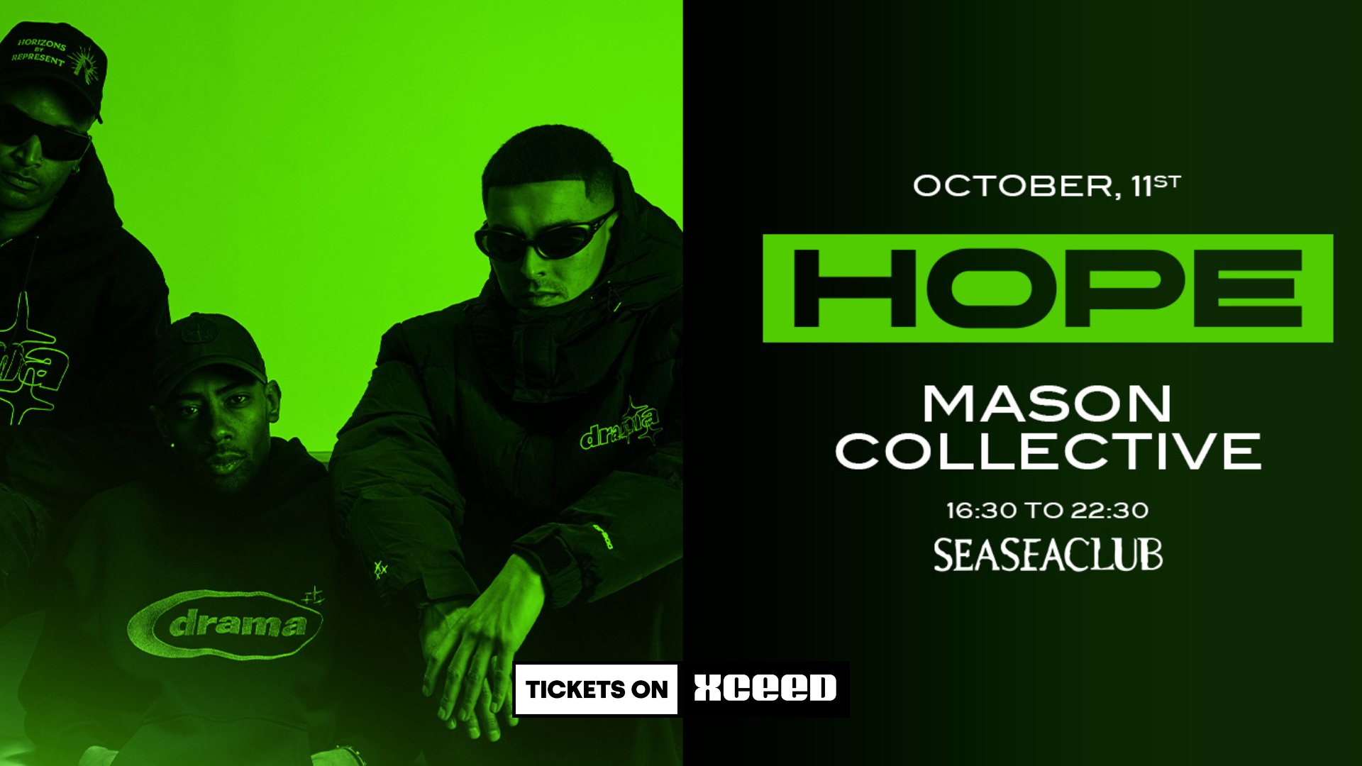 HOPE pres MASON COLLECTIVE | from 16:30pm to 22:30pm image