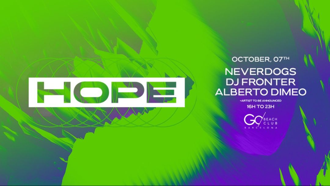HOPE pres. Pool Party with Neverdogs / DJ Fronter / Alberto Dimeo-Eventplakat