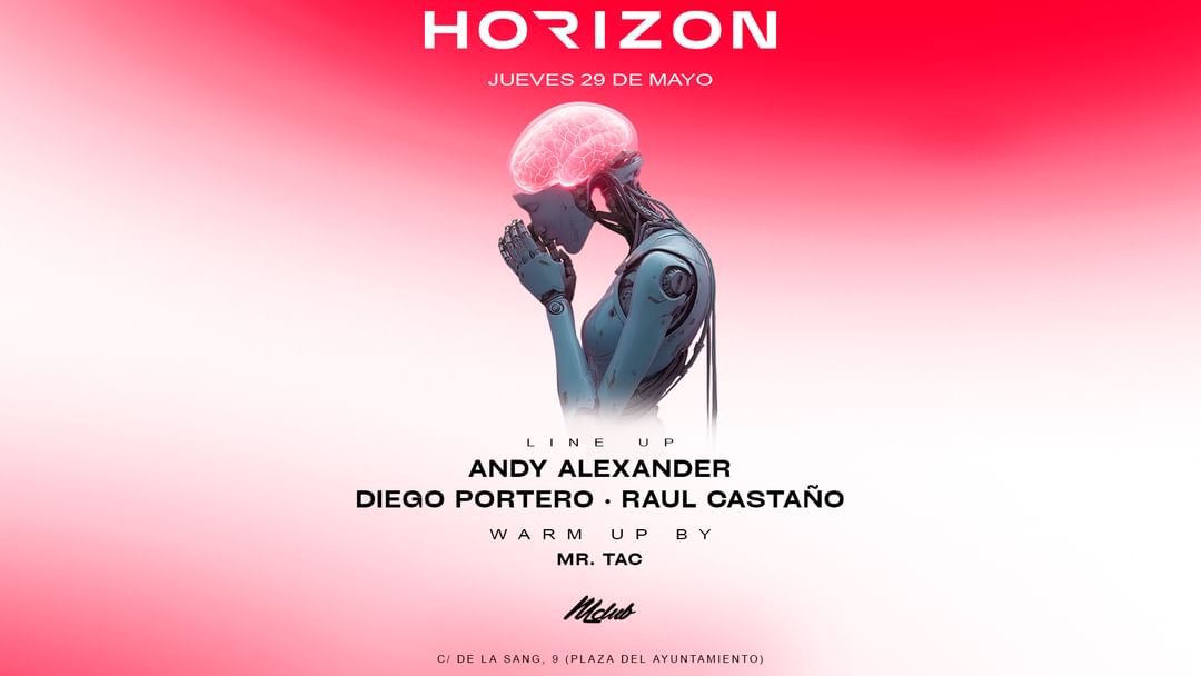 Cartel del evento HORIZON JUEVES 29 MAYO
