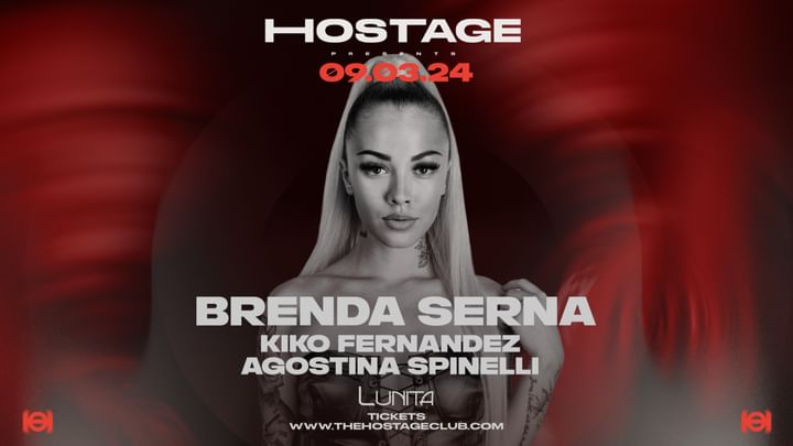 Cover for event: Hostage at Lunita presents. Brenda Serna