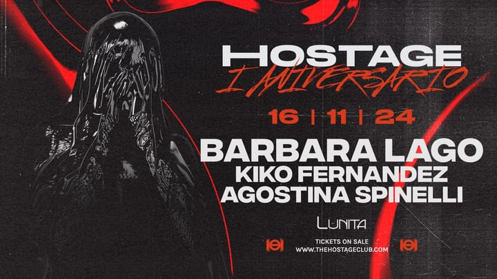 Cover for event:  Hostage Presenta: Barbara Lago At Lunita