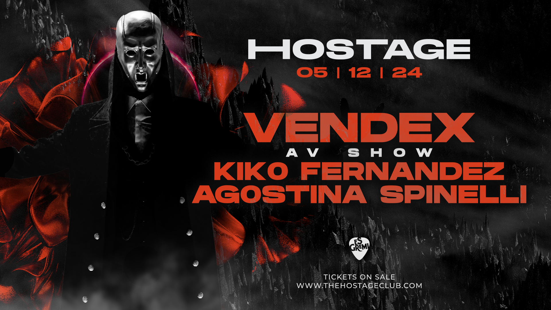 Hostage presents: VENDEX Av Show at Es Gremi