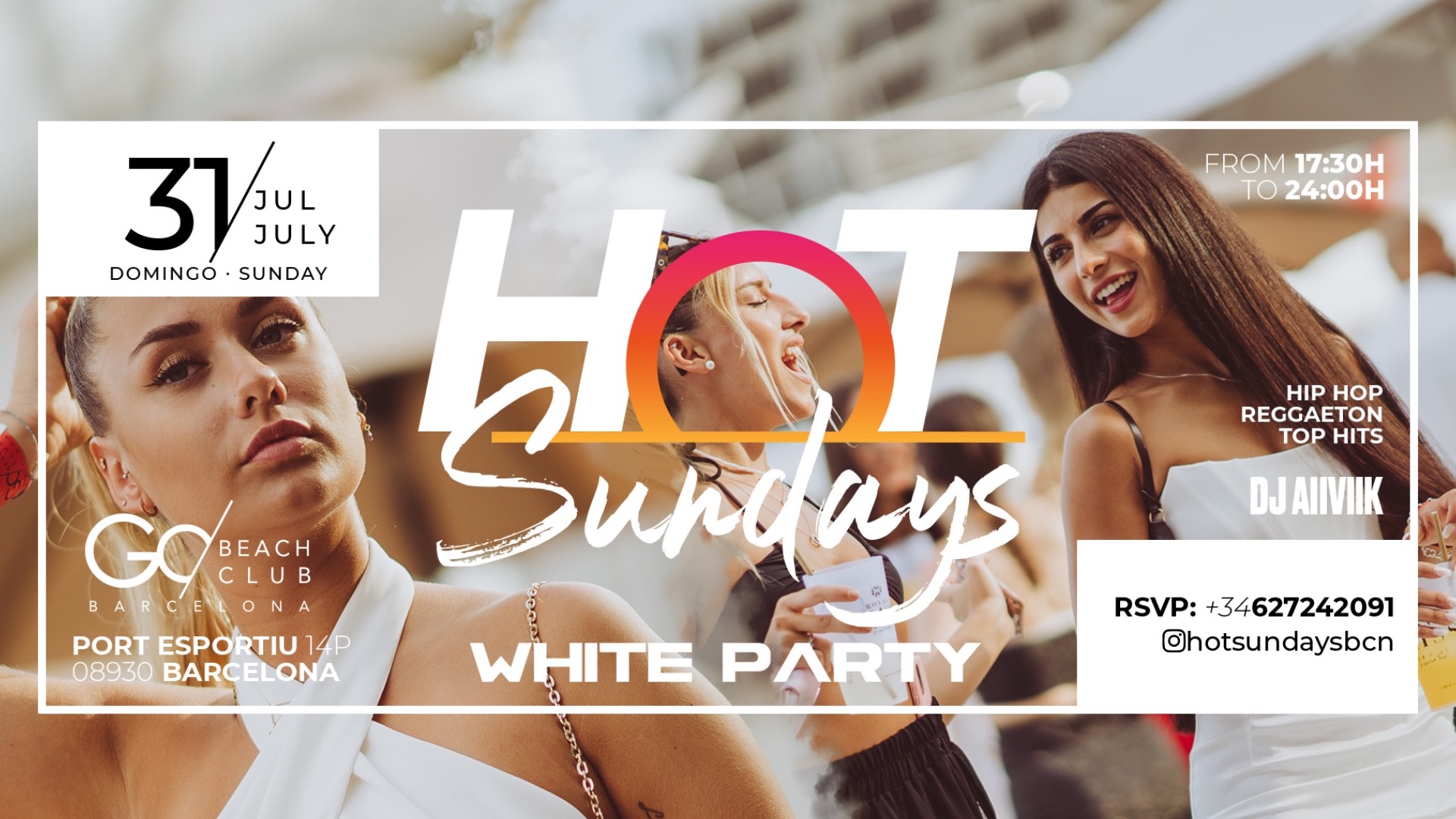 Hot Sundays (17:30h - 23:30h)