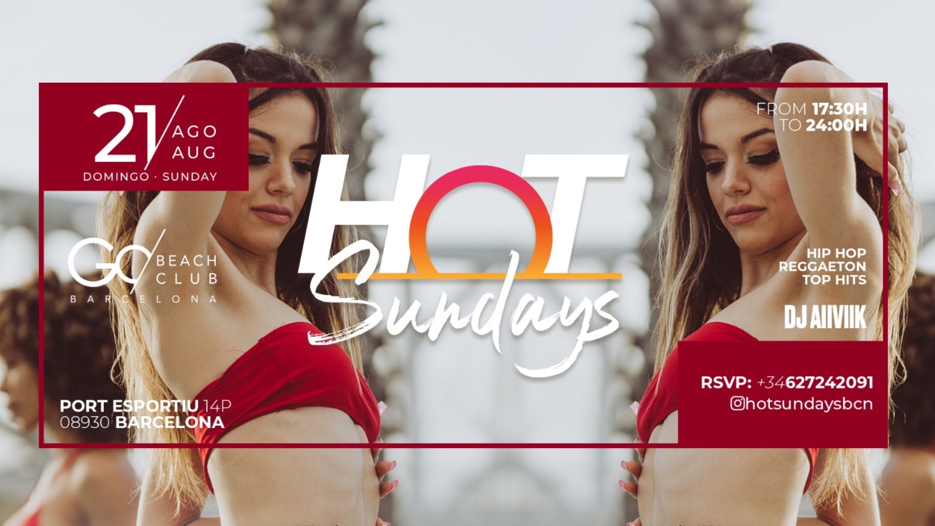 Hot Sundays (17:30h - 23:30h)