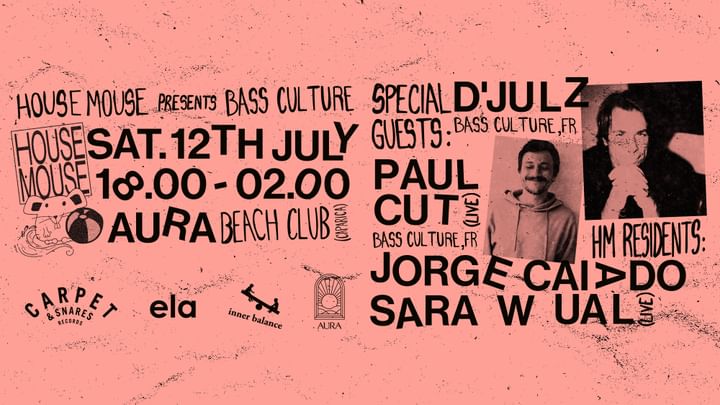 Cover for event: House Mouse presents: Bass Culture with D'Julz
