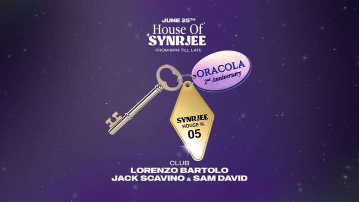 Cover for event: House of SYNRJEE @THE SANCTUARY N.5 with Oracola