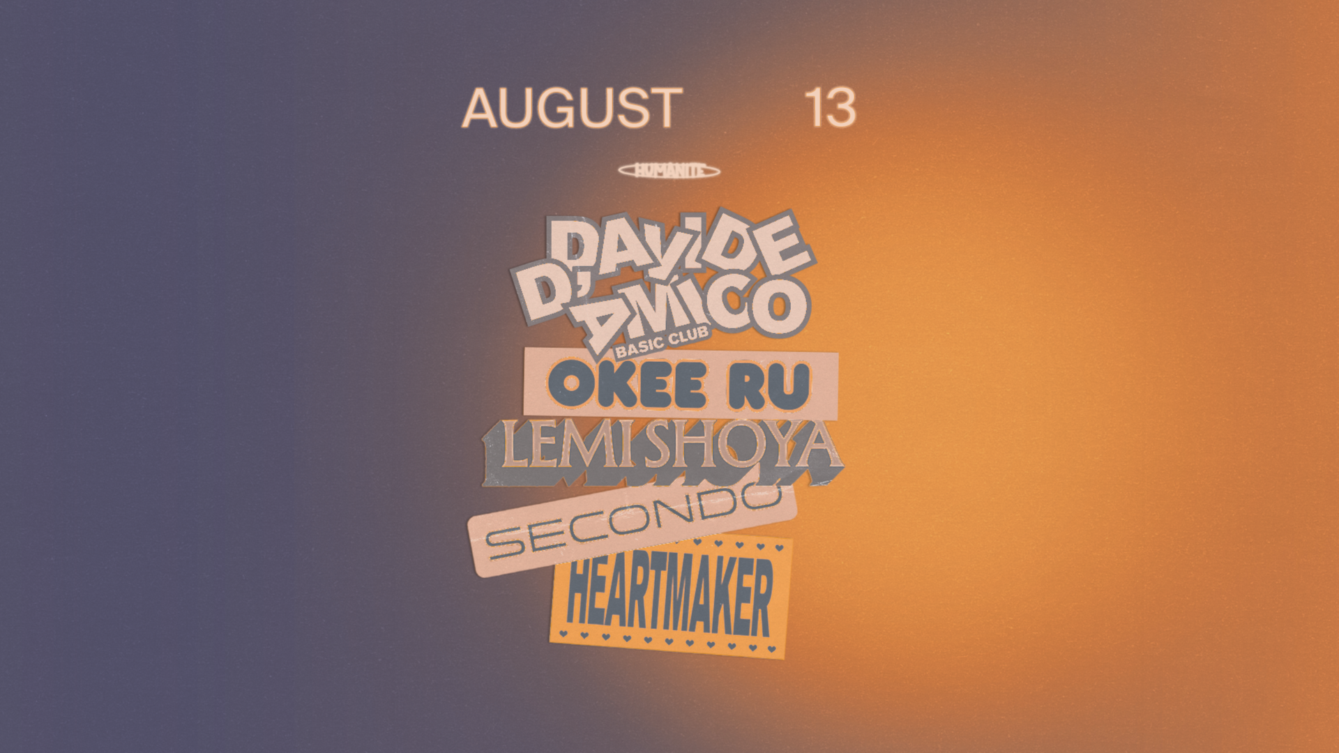 Humanite Summer Season W/ Davide D'Amico image