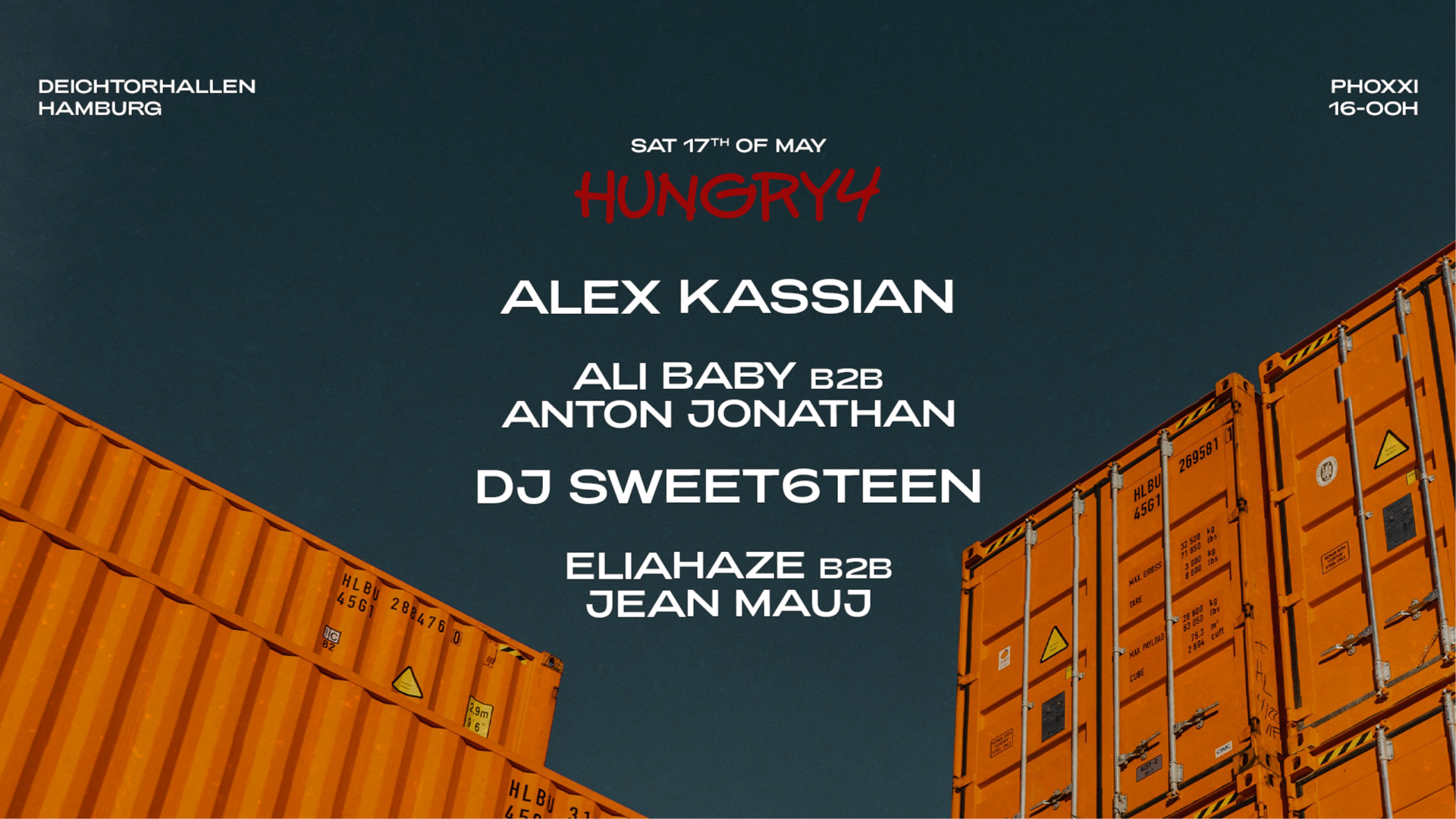 Hungry4 Alex Kassian & DJ Sweet6teen at Phoxxi Deichtorhallen | Opening Weekend  image