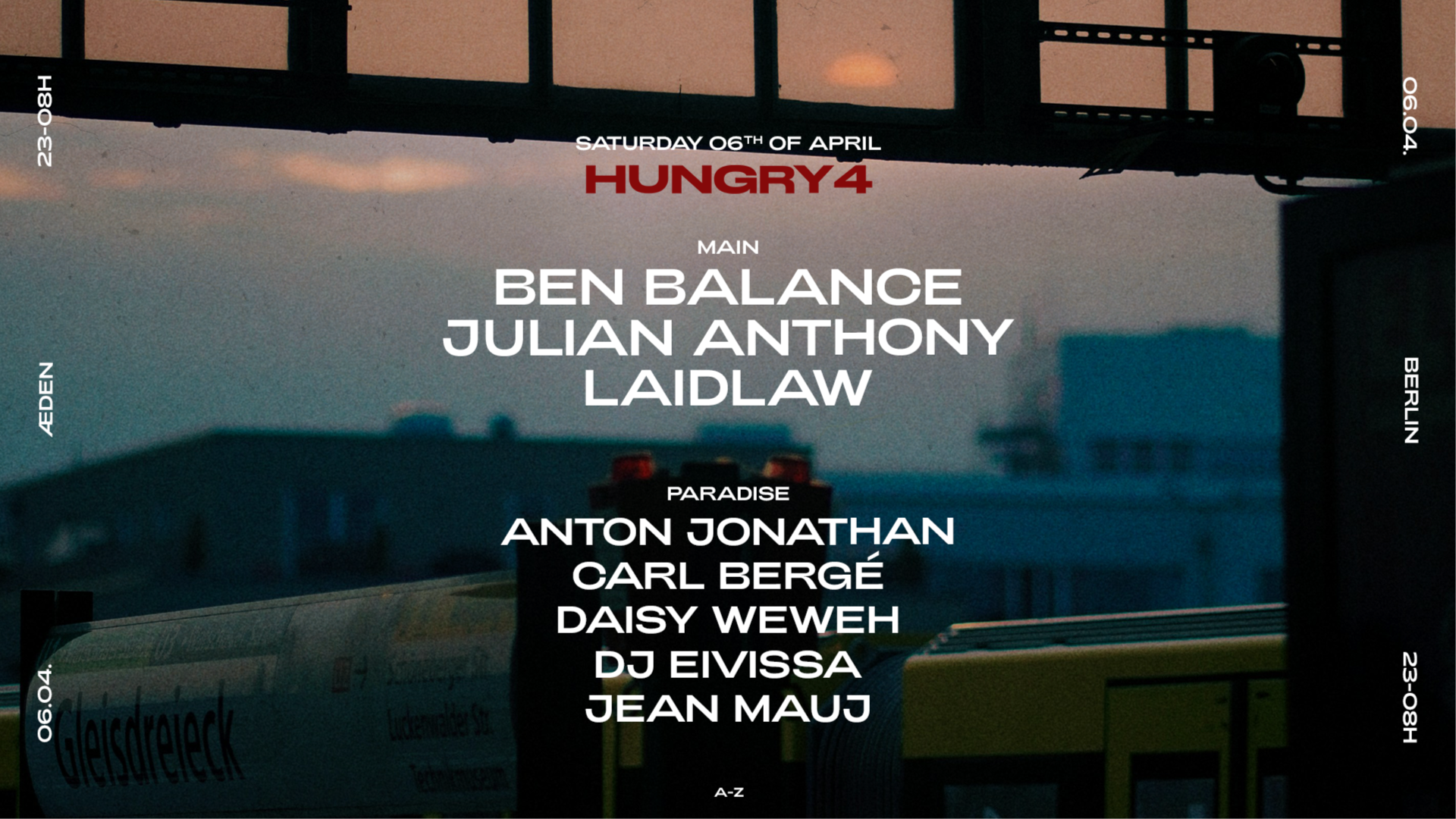 Hungry4 at ÆDEN ps. Ben Balance, Julian Anthony, Laidlaw & more image