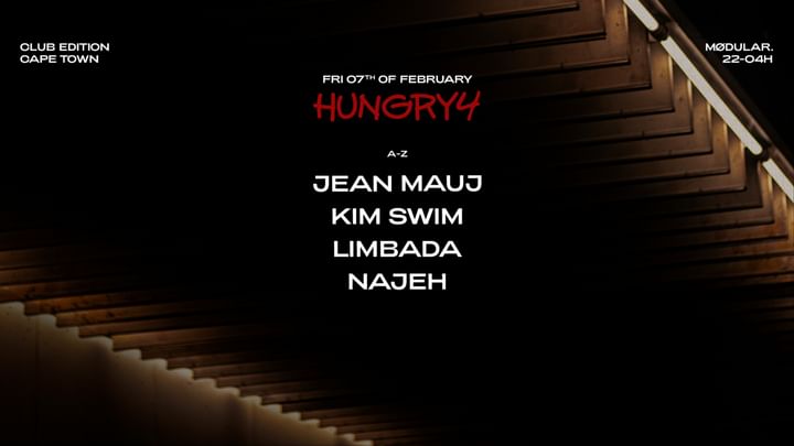 Cover for event: Hungry4 Cape Town - Mødular. Club Edition