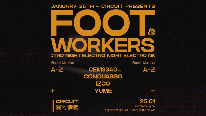 Cover for event: Hype Room 2 // FOOT WORKERS