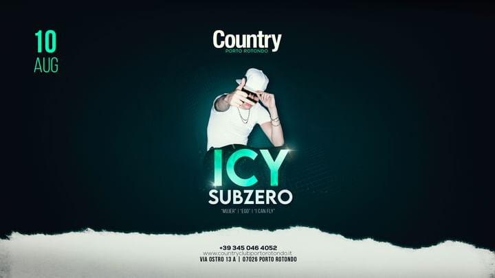 Cover for event: Icy Subzero - Country Club Porto Rotondo