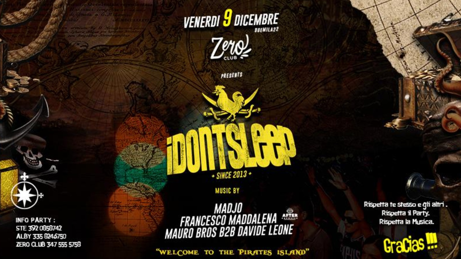 IDONTSLEEP - Welcome to the Pirates Island - MADJO - FRANCESCO MADDALENA - MAURO BROS & DAVIDE LEONE image