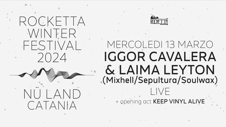 Cover for event: IGGOR CAVALERA & LAIMA LEYTON IN CONCERTO AL ROCKETTA WINTER