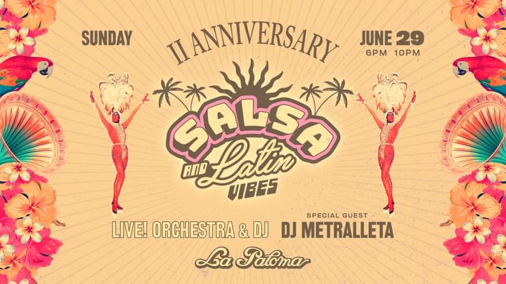 Cover for event: II Anniversary! Salsa & Latin Vibes