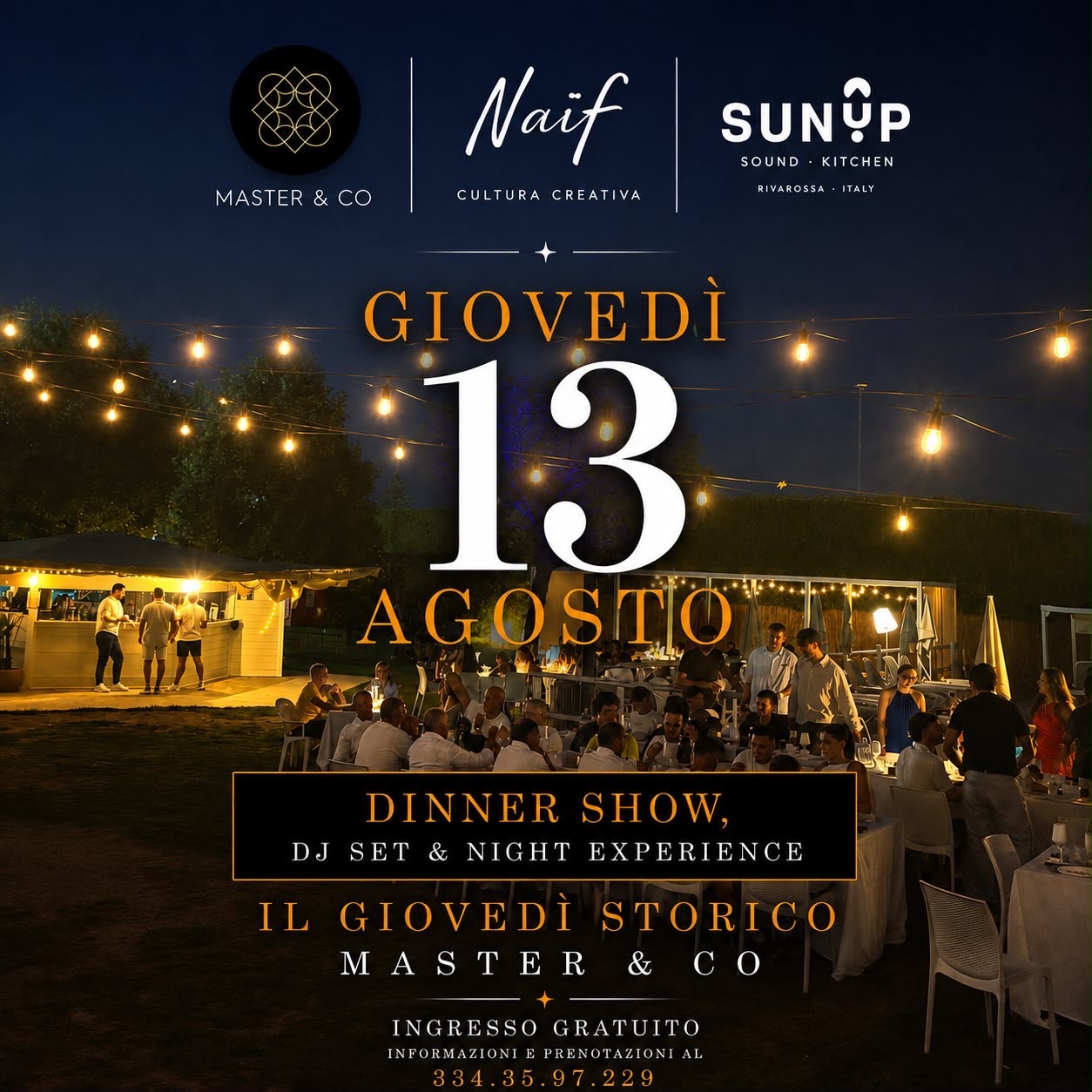 IL GIOVEDÌ STORICO - 13 AGOSTO