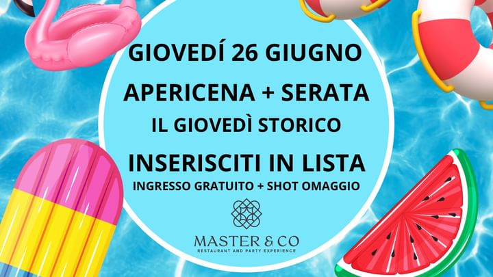Cover for event: IL GIOVEDÌ STORICO —> Master&co Rivarossa