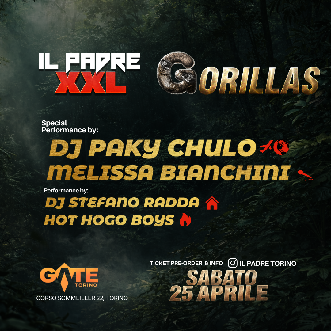 Official cover of the event IL PADRE + GORILLAS- SAB 25.04 @GATE-CLUB