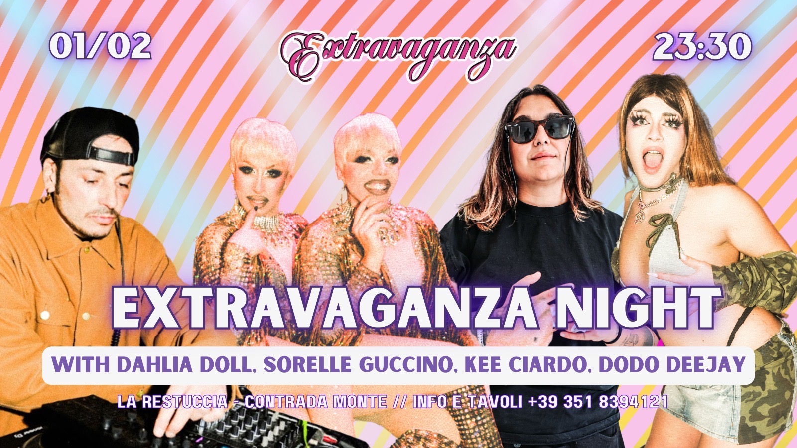 IL SABATO EXTRAVAGANZA con Sorelle Guccino,Kee Ciardo, Dahlia Doll & Dodo  image