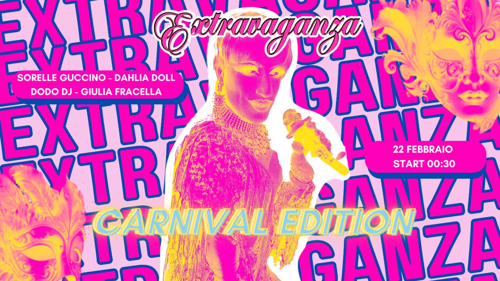 IL SABATO EXTRAVAGANZA con Sorelle Guccino,Giulia Fracella, Dahlia Doll & Dodo  image