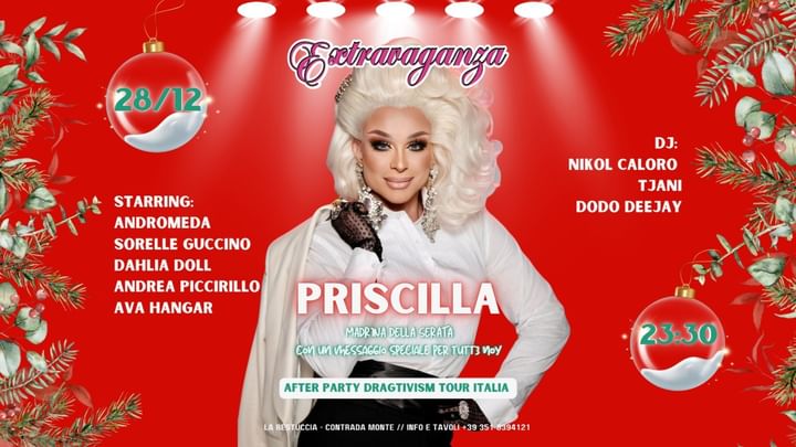 Cover for event: IL SABATO EXTRAVAGANZA con Priscilla, Tjani, Dodo, Nikol Caloro, Sorelle Guccino & more