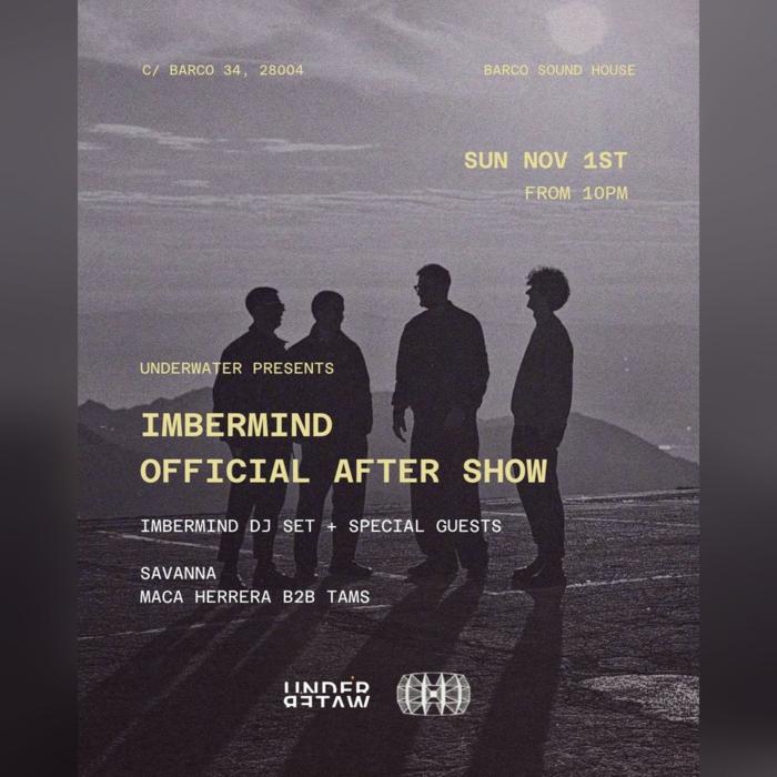 Cartel de Imbermind x Barco en Barco Sound House