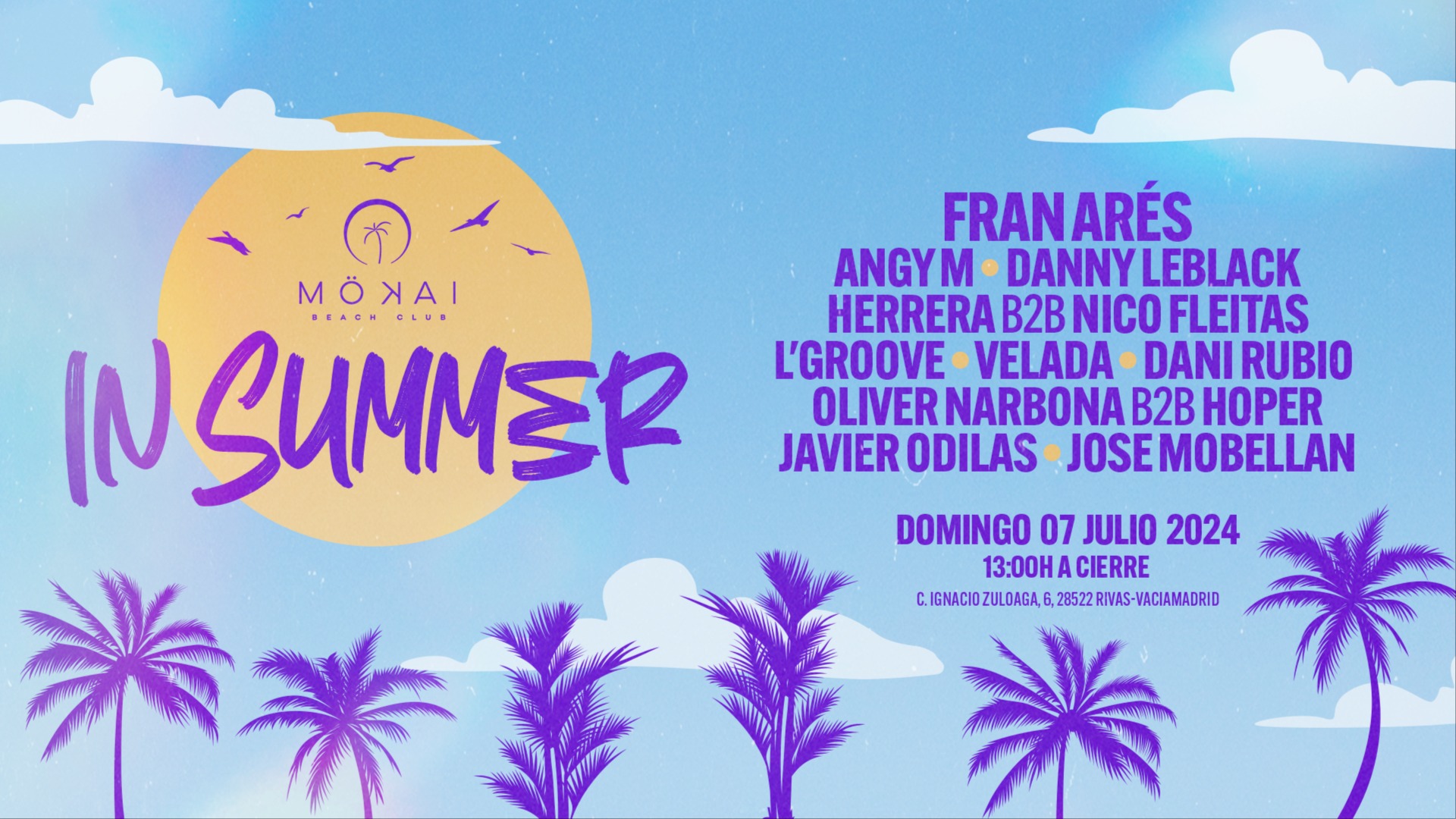 IN SUMMER @ MOKAI BEACH CLUB (Domingo 7 Julio 2024) image