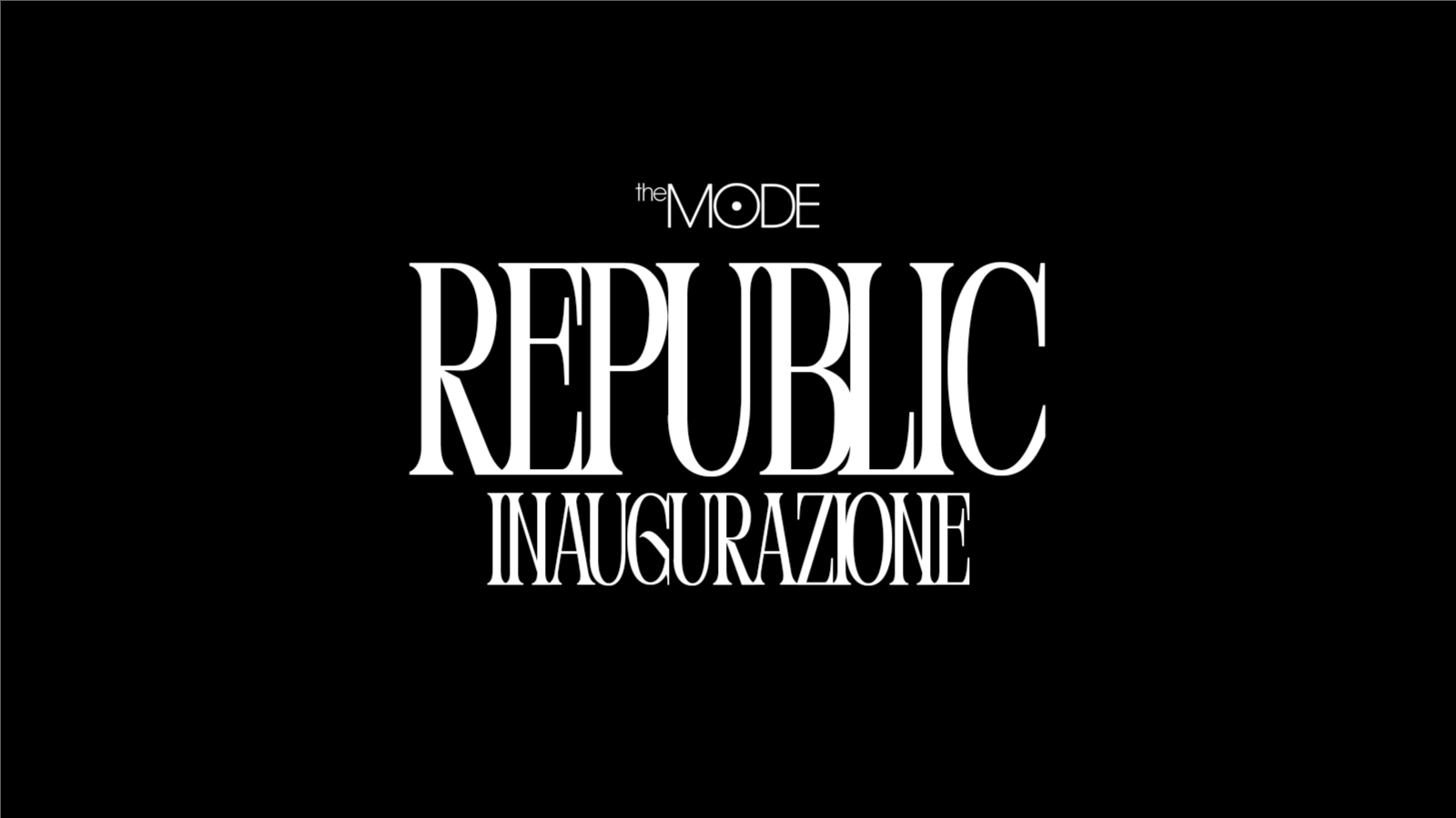 Inaugurazione theMODE Republic