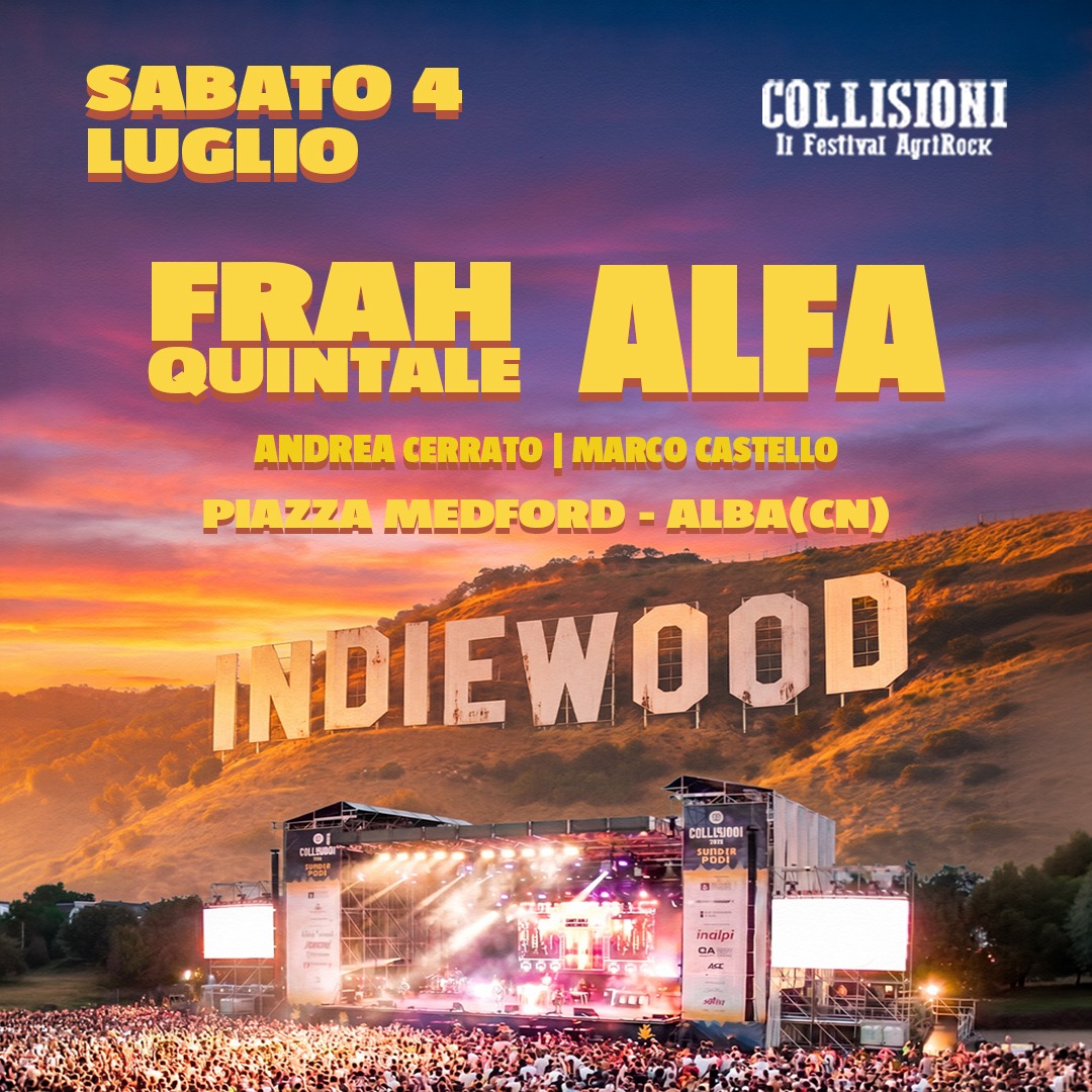 INDIEWOOD - Il Concerto | 04.07 @Collisioni Festival image