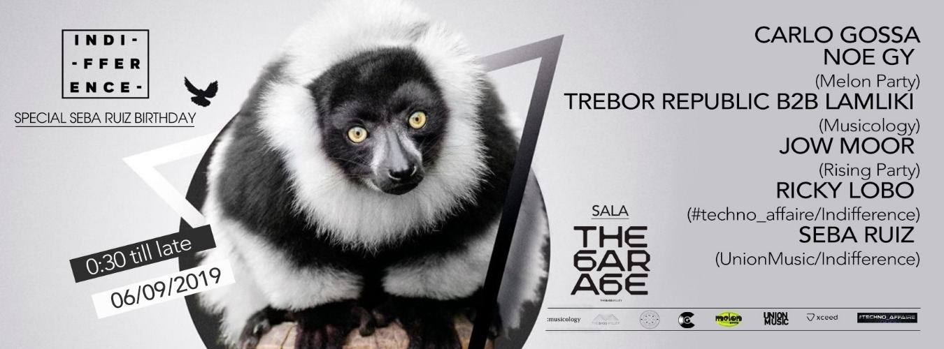 Indifference - The Garage / Seba Ruiz BDAY (L'Hospitalet de Llobregat) image