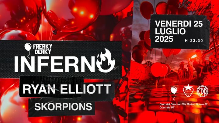 Cover for event: Inferno w/ Freaky Deaky Ryan Elliott - Skorpions