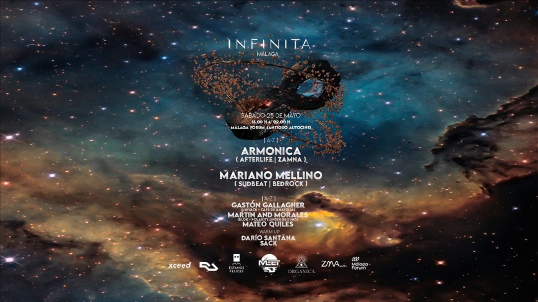Cartell de l'esdeveniment INFINITA Presents Armonica (Afterlife - ZAMNA) + Mariano Mellino (Sudbeat - Bedrock)