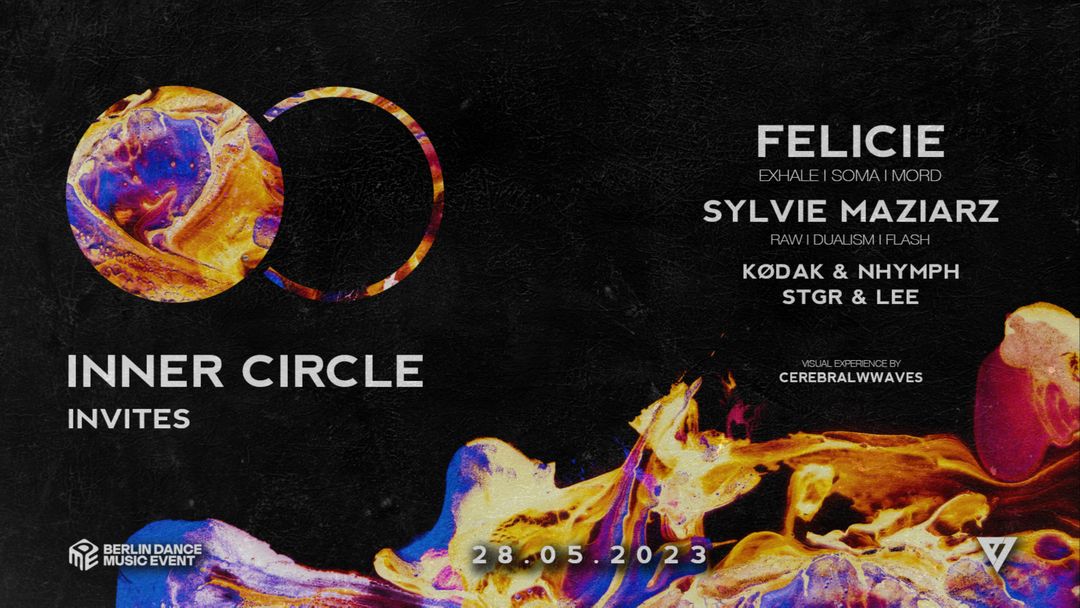 Cartel del evento INNER CIRCLE invites: Felicie (EXHALE) & Sylvie Maziarz (RAW)